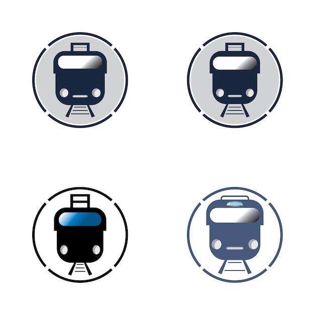 Fondo de vector de icono de tren