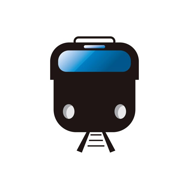 Fondo de vector de icono de tren