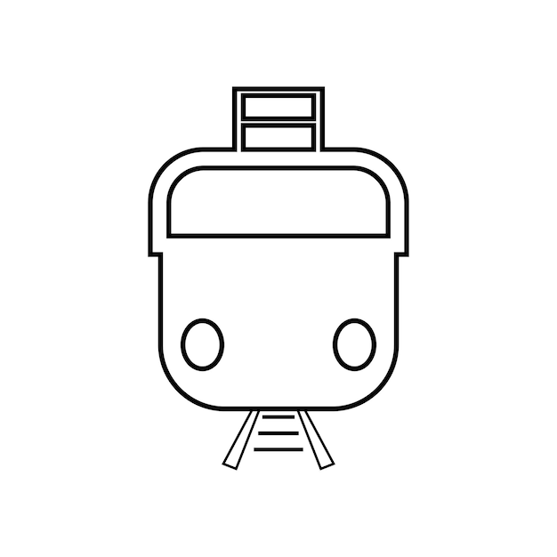 Fondo de vector de icono de tren