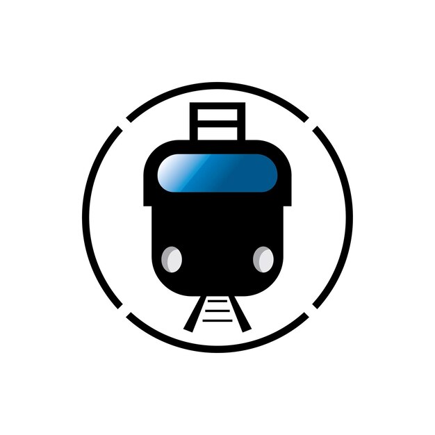 Fondo de vector de icono de tren