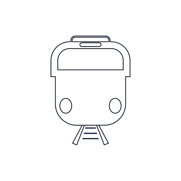 Fondo de vector de icono de tren