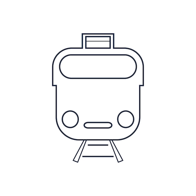 Fondo de vector de icono de tren