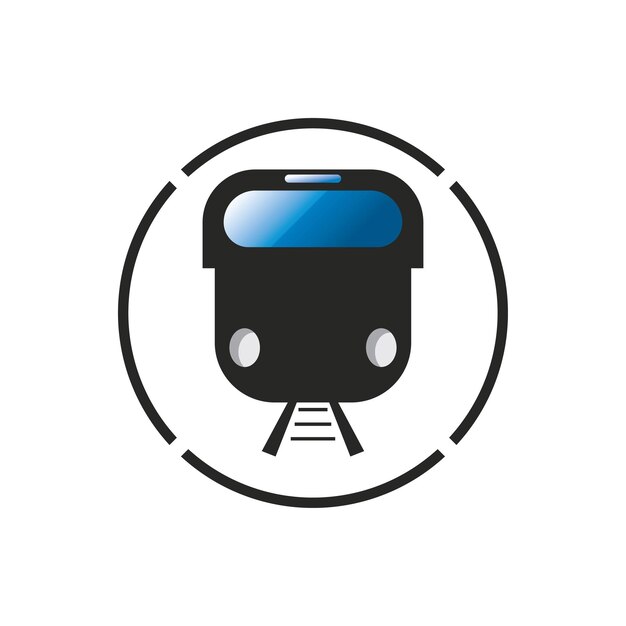Fondo de vector de icono de tren