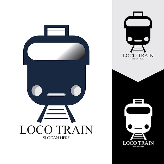 Fondo de vector de icono de tren