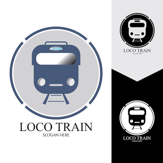 Fondo de vector de icono de tren