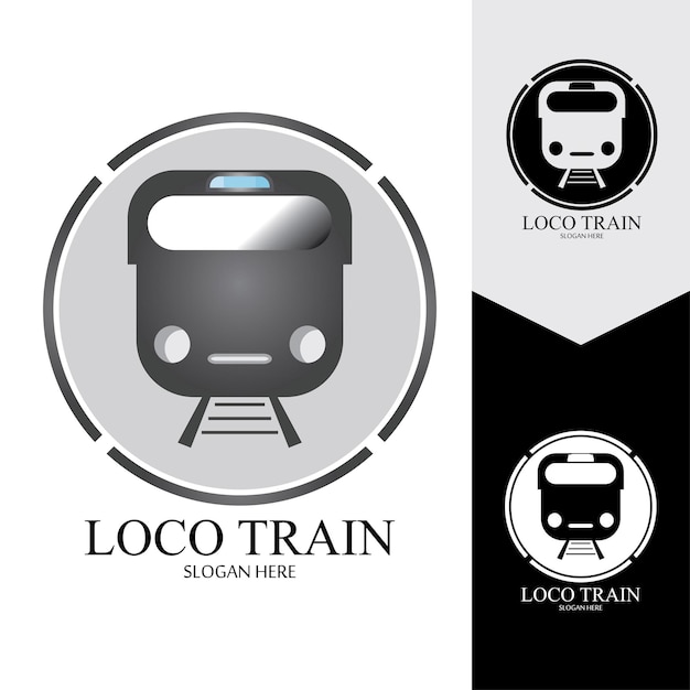 Fondo de vector de icono de tren