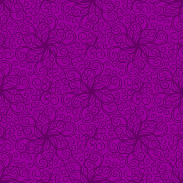 FONDO DE VECTOR INCONSÚTIL LILA CON RIZOS EN ESPIRAL