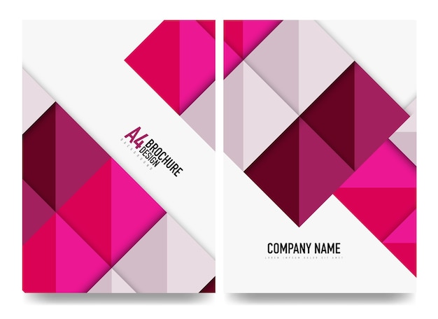 Fondo de vector de informe anual de diseño de portada de folleto a4 de negocios cuadrado