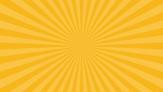 Fondo De Vector De Líneas De Rayas Radiales Amarillo Claro Simple