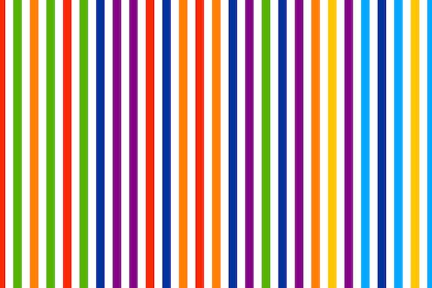 Fondo de vector de líneas de rayas verticales de color arco iris