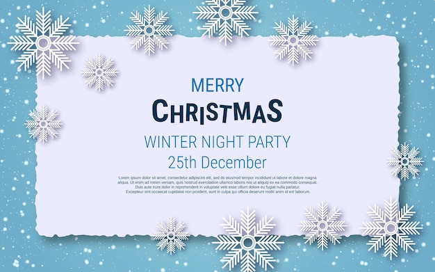 Fondo de vector de lujo de Navidad y año nuevo con estrellas y copos de nieve