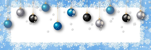 Fondo de vector de lujo de Navidad y año nuevo con estrellas y copos de nieve