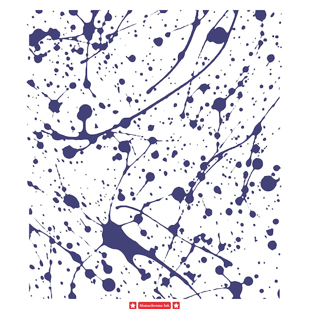 Fondo de vector de manchas de tinta monocromáticas orgánicas para temas naturalistas
