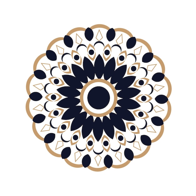 Vector fondo de vector de mandala ornamental de lujo