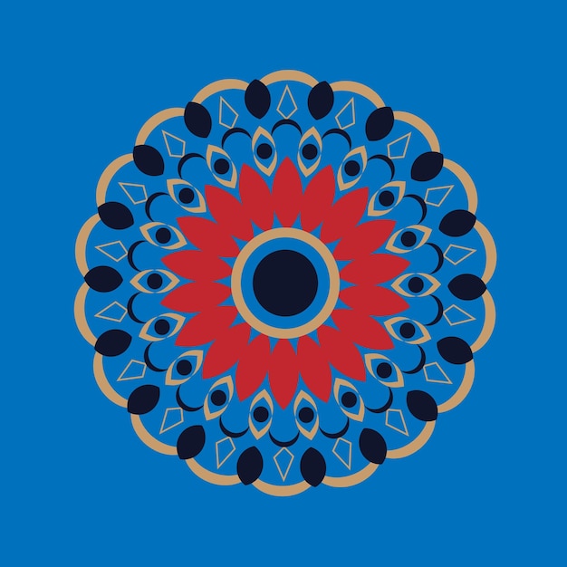 Vector fondo de vector de mandala ornamental de lujo