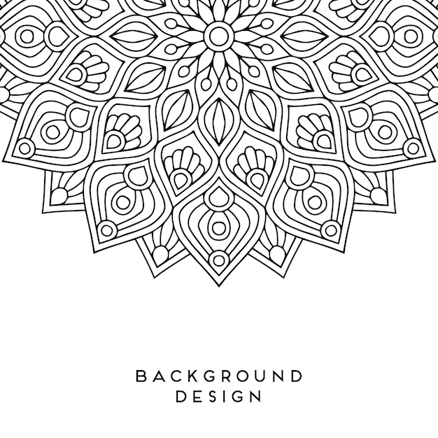 Fondo de vector mandala