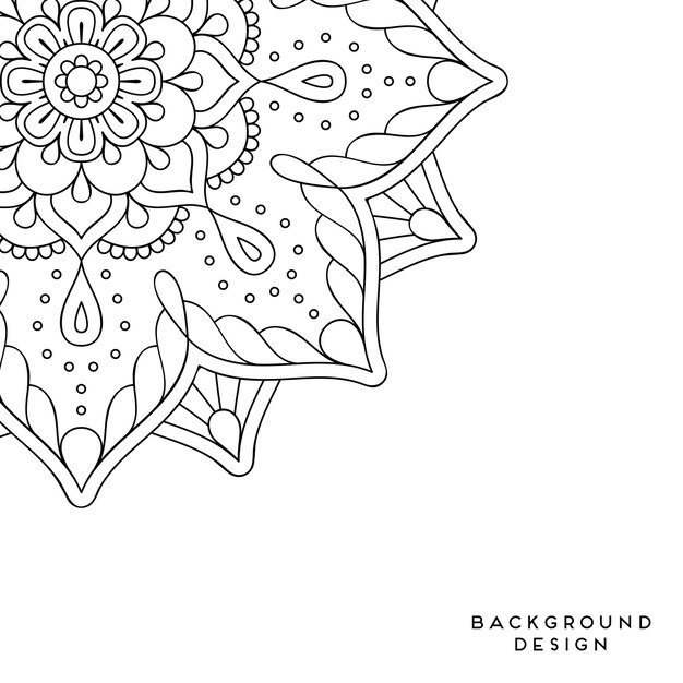 Fondo de vector mandala