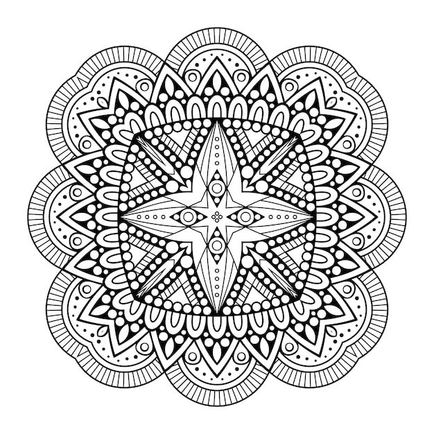 Fondo de vector mandala