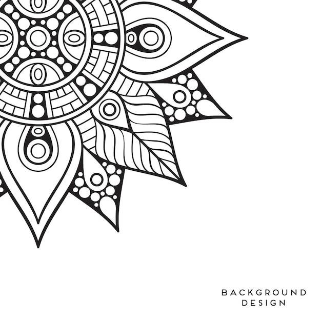 Fondo de vector mandala