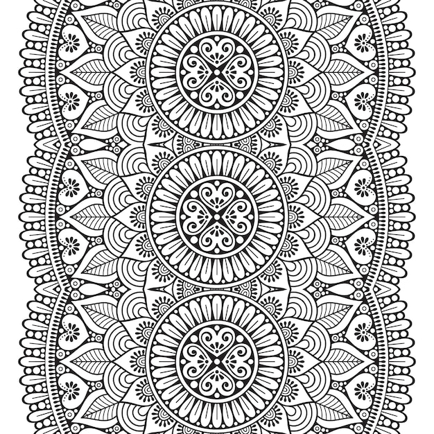 Fondo de vector mandala