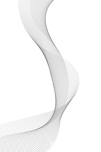 Fondo de vector moderno abstracto Ilustración de vector curvo
