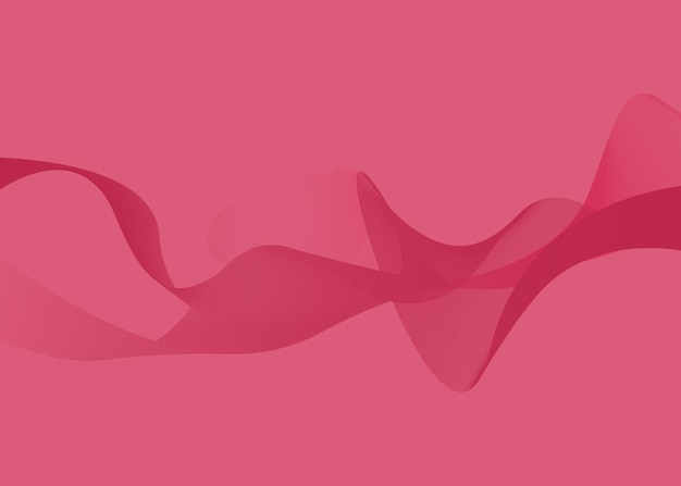 Fondo de vector moderno con líneas onduladas. Ilustración de vector curvo en color viva magenta