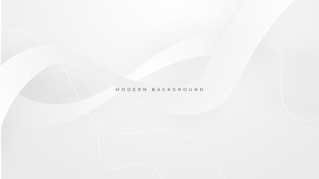 Fondo de vector monocromo blanco abstracto para folleto de diseño folleto de sitio web Fondo de pantalla blanco geométrico para página de inicio de presentación de certificado