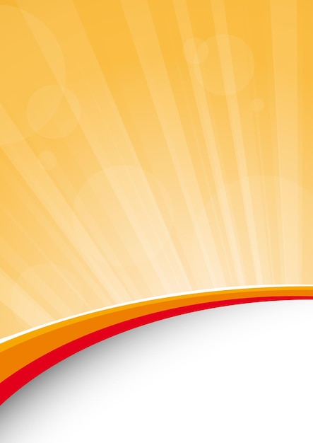 Fondo de vector naranja verano