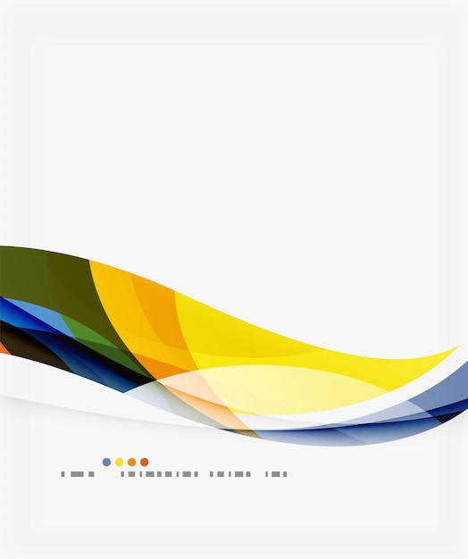 Fondo de vector de onda elegante suave