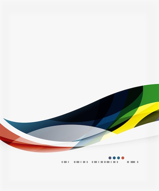 Fondo de vector de onda elegante suave