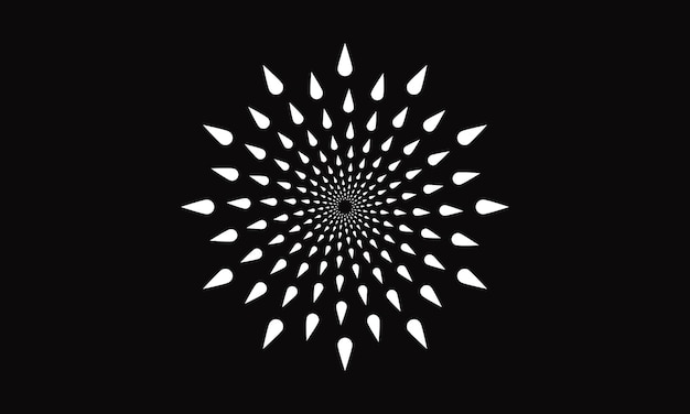 Fondo de vector de onda de sonido espiral rítmico dinámico abstracto