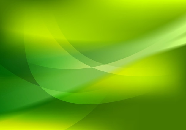 Fondo de vector de ondas suaves verdes abstractas