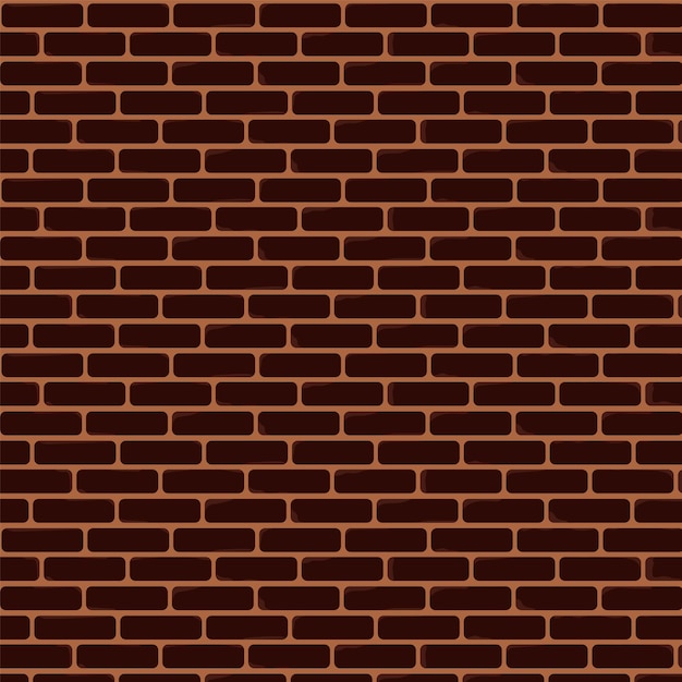 Fondo de vector de pared de ladrillo marrón