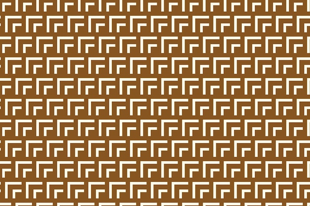 Fondo de vector de patrón de azulejos de ladrillo geométrico marrón y blanco