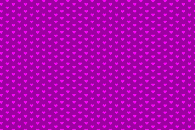 Fondo de vector de patrón de corazón rosa y púrpura.