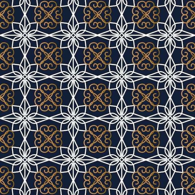 Fondo de vector de patrón islámico