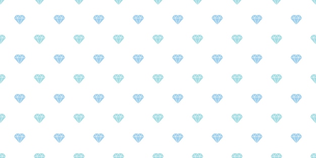 Fondo de vector de patrón de repetición sin costuras de diamantes azules