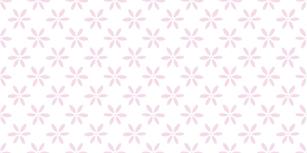 Fondo de vector de patrón de repetición sin costuras de flores de color rosa pastel