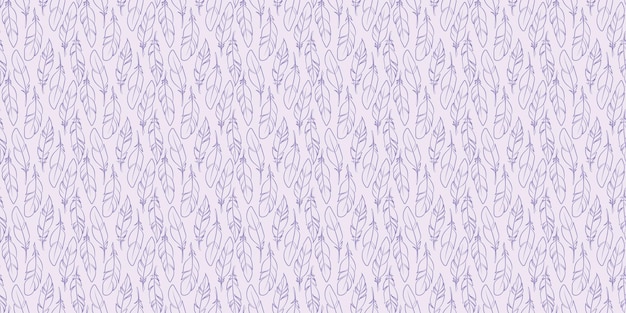 Fondo de vector de patrón de repetición perfecta de plumas