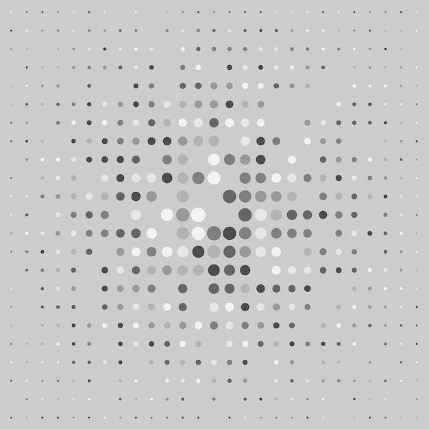 Fondo de vector de patrón de semitono monocromo abstracto moderno