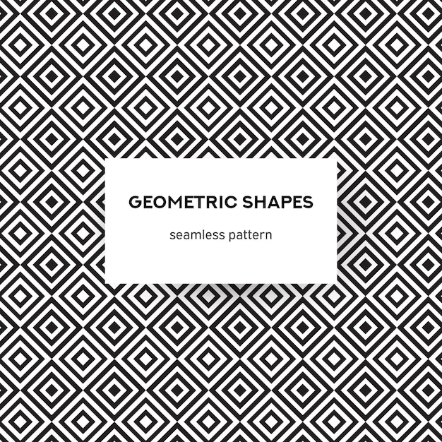 Fondo de vector de patrones sin fisuras de formas geométricas