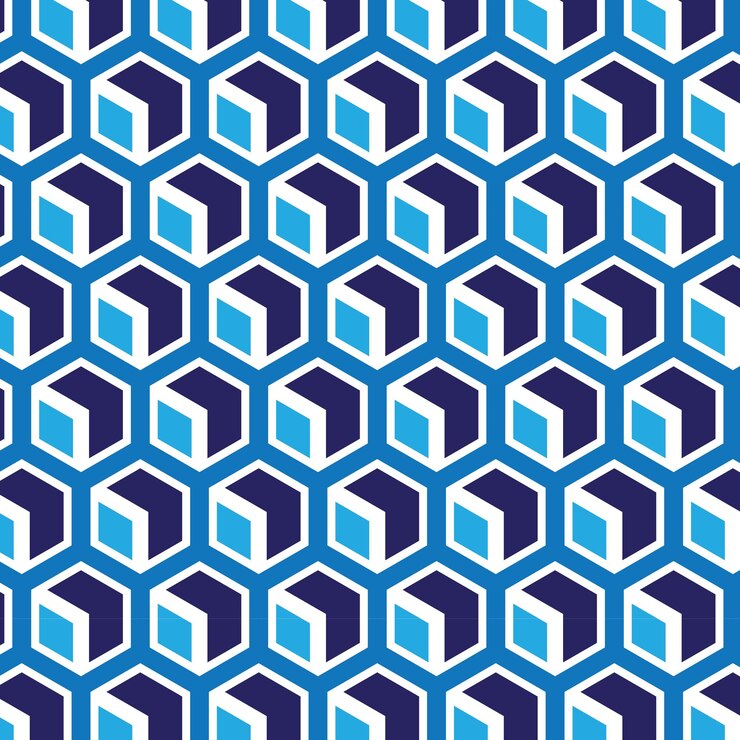 Vector fondo de vector de patrones sin fisuras de hexágono geométrico