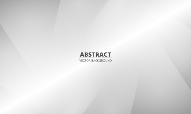 Fondo de vector de plata abstracto Fondo degradado blanco y gris geométrico moderno para diseño de presentación Ilustración vectorial