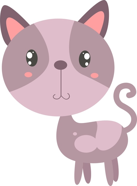 Fondo de vector premium de dibujos animados de gato lindo abstracto dibujado a mano de patrones sin fisuras para niños y bebés