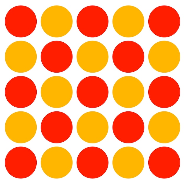 Fondo de vector de puntos amarillos rojos. Fondo punteado amarillo rojo
