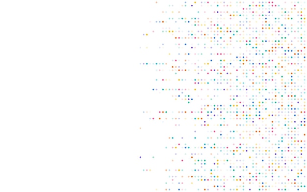 Fondo de vector de puntos coloridos abstractos