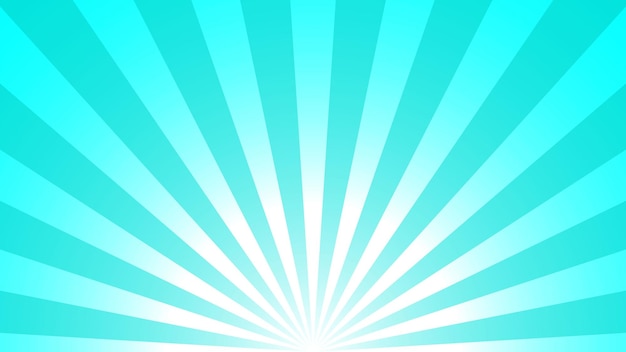 Fondo de vector de rayo solar Ilustración de diseño retro de luz de amanecer o atardecer de haz radial