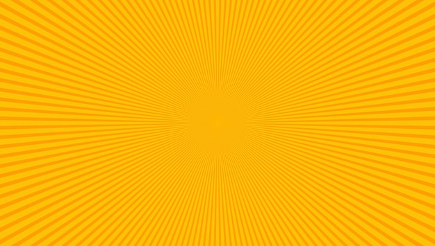 Fondo de vector de rayos naranja y amarillo brillante