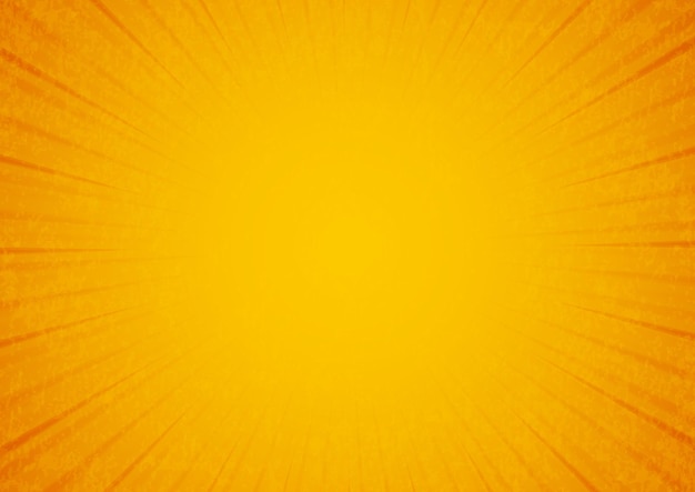 Fondo de vector de rayos naranja y amarillo brillante
