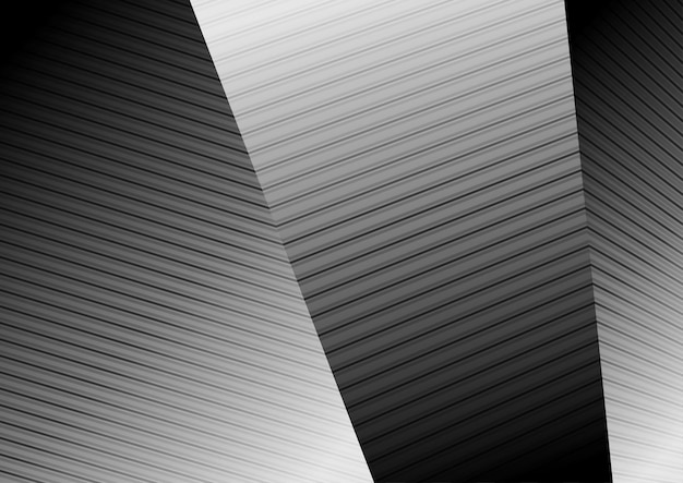 Fondo de vector de refracción de líneas blancas negras abstractas